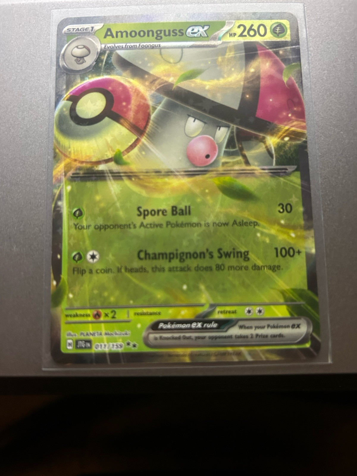 Amoonguss ex 011/159 Sv09: Journey Together Holo NM
