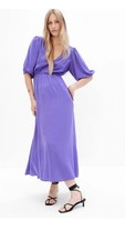 Gap Blue Iris Cutout Blouson Maxi Dress NWT SIZE XS