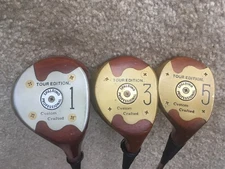 Spalding Tour Edition Custom Crafted Persimmon Wood Set R300 Regular Flex Steel