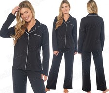 Kate Morgan Ladies Soft Cozy Lightweight Button up Pyjama Set  NEW Stock
