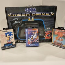 Sega Mega Drive II 2 Boxed Console with Sonic 1 2 and 3 tested working vgc