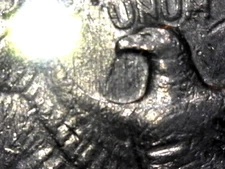 1983-P Washington Quarter Spitting Eagle Error plus Filled in Mint Mark