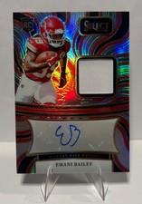 2024 Panini Select Football Emani Bailey RPA  /199  Chiefs Patch