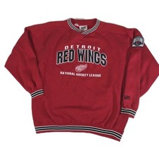Vintage NHL Detroit Red Wings Sweatshirt Size XL Embroidered Western Conference