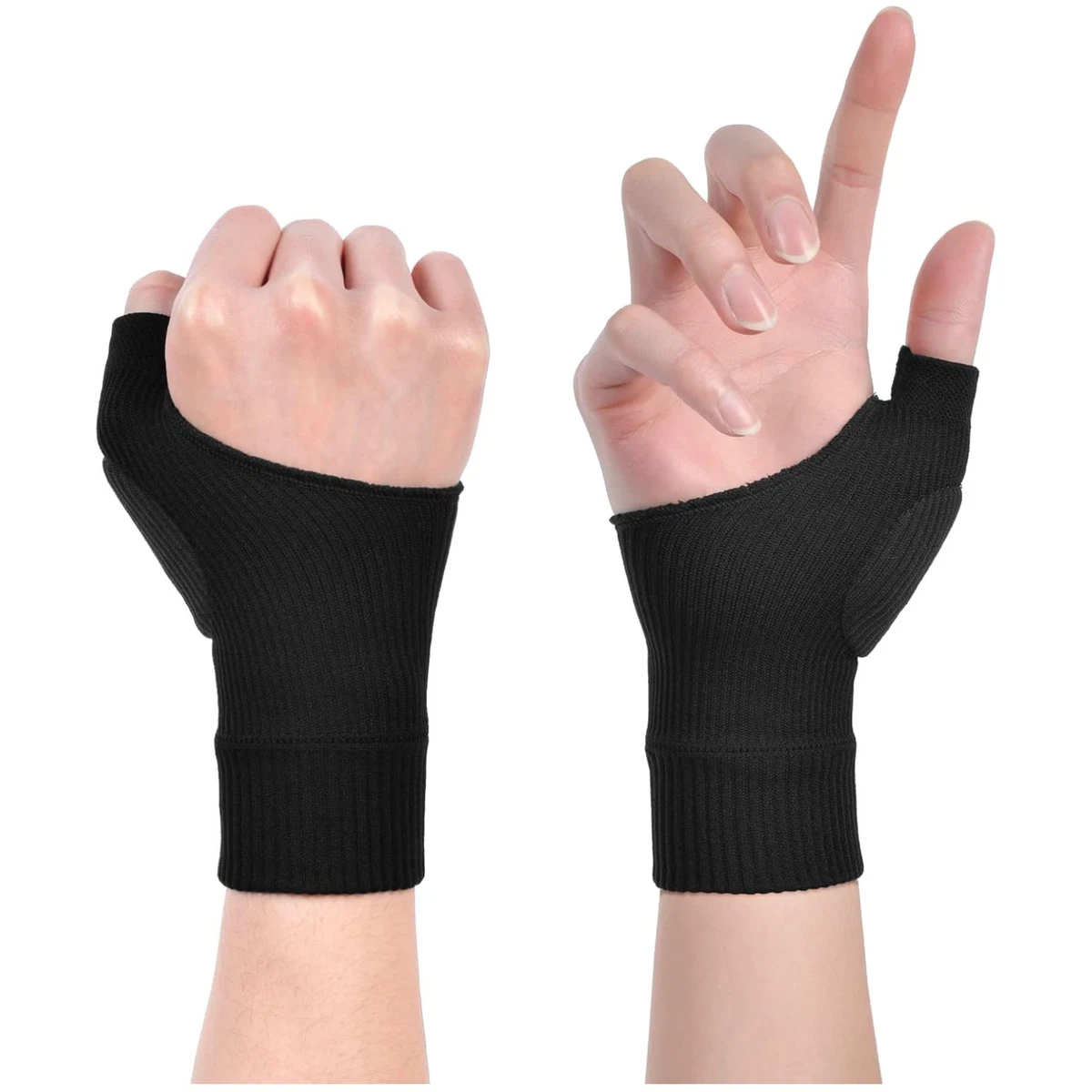 2Pcs Arthrose Kompressionshandschuhe Fingerlos Damen Herren   Schmerzlinderung Bei Rheuma & Karpaltunnel (M)