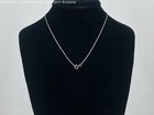 925 Sterling Silver 18" CZ Heart Shaped Pendant Necklace 4.65g — photo 4