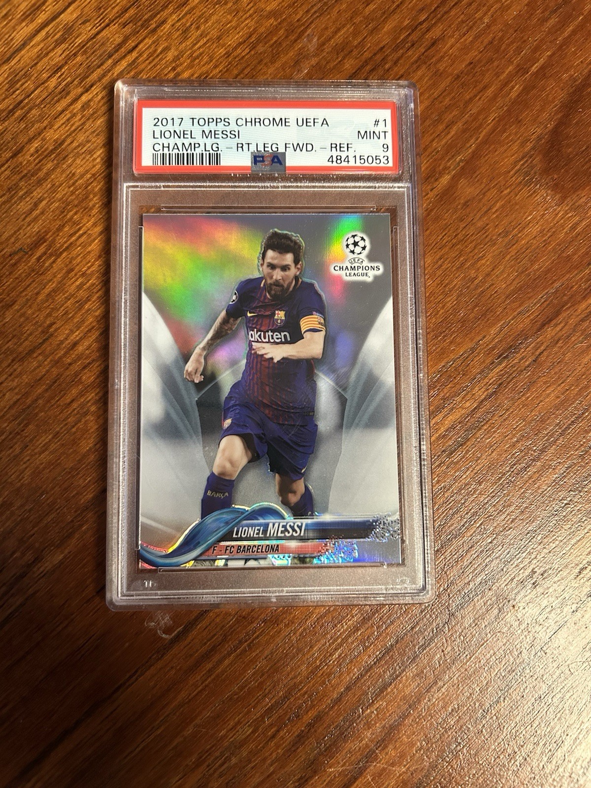 2017-18 Topps Chrome UCL - Lionel Messi #1 Refractor
