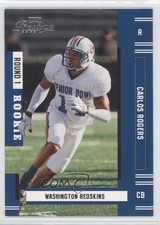 2005 Playoff Prestige Rookie Carlos Rogers #237 0a1