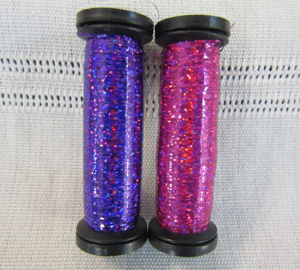 10 Kreinik Metallics Blending Filament Holographic Thread mixed color lot - Image 2 of 4