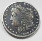 1890-CC Morgan Silver Dollar | VG | Carson City | holed