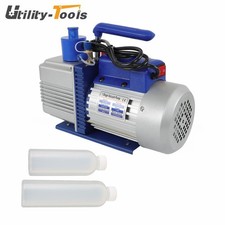 Single-Stage Rotary Vane HVAC Air Vacuum Pump With Oil Bottle 9.6CFM 1HP 110V