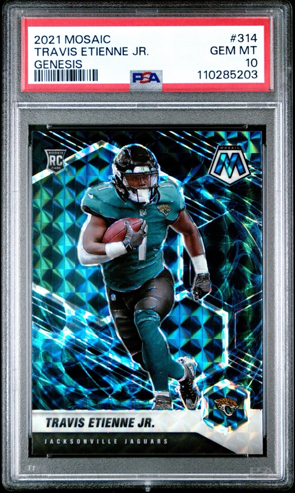 2021 Panini Mosaic - Rookies Travis Etienne #314 Genesis Mosaic Prizm (RC)