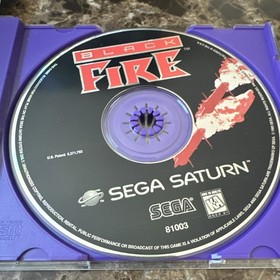 Sega Saturn Black Fire SEGA 1995 Action Manual w: registration Included
