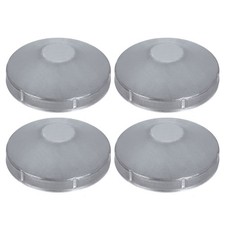 4Pcs Chain Link Fence Post Cap Dome External Post Caps Fit 4-1/2" OD Pipe