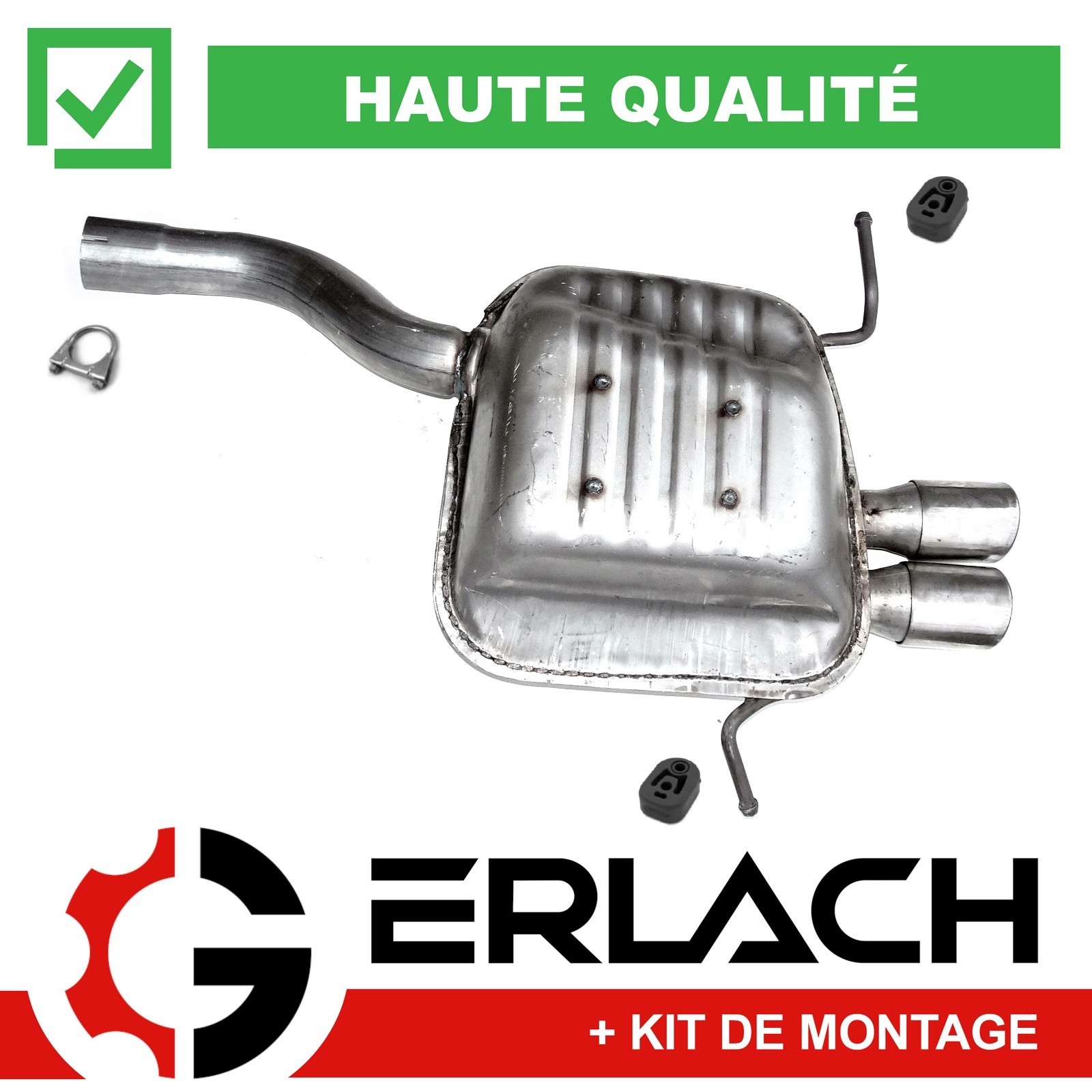 Silencieux arrière Mercedes C180 C200 C230 Kompressor pot échappement 10560