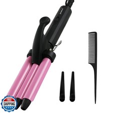 Mini Hair Crimper, janelove 1/2 Inch Beach Waves Curling Iron, Ha