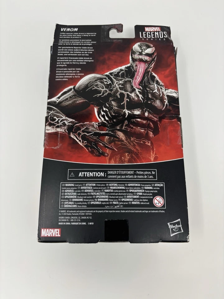 Marvel Legends Series - VENOM - Boneco de ação Hasbro escala 1:12 - *CAIXA DANIFICADA* - Imagem 2 de 2