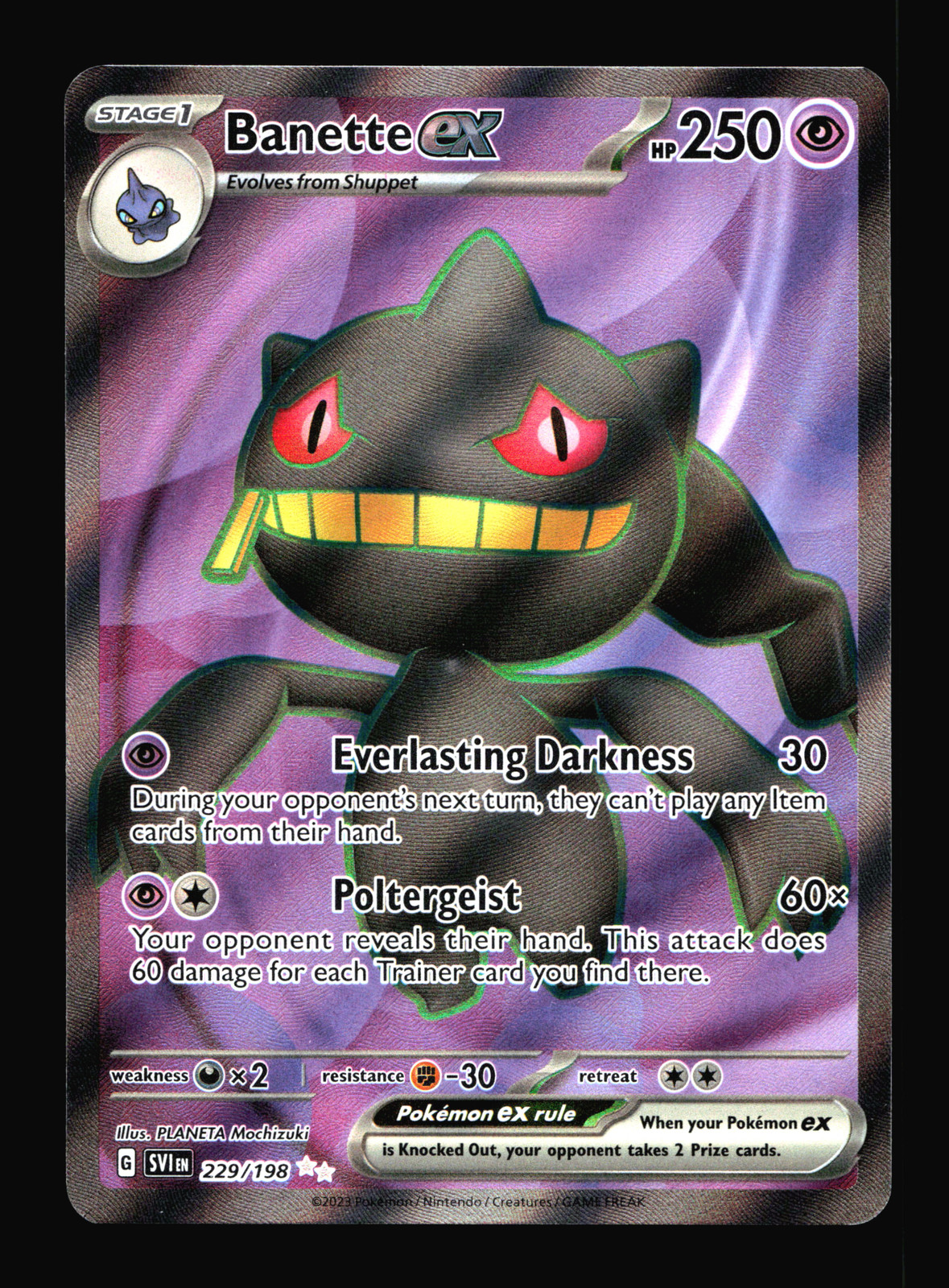 Banette ex SV01: Scarlet & Violet Base Set #229/198 Pokemon Card