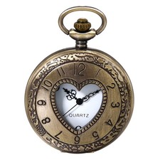 Pocket Watch Stylish Tree of Life Hollow Quartz Watches for Valentine's Day