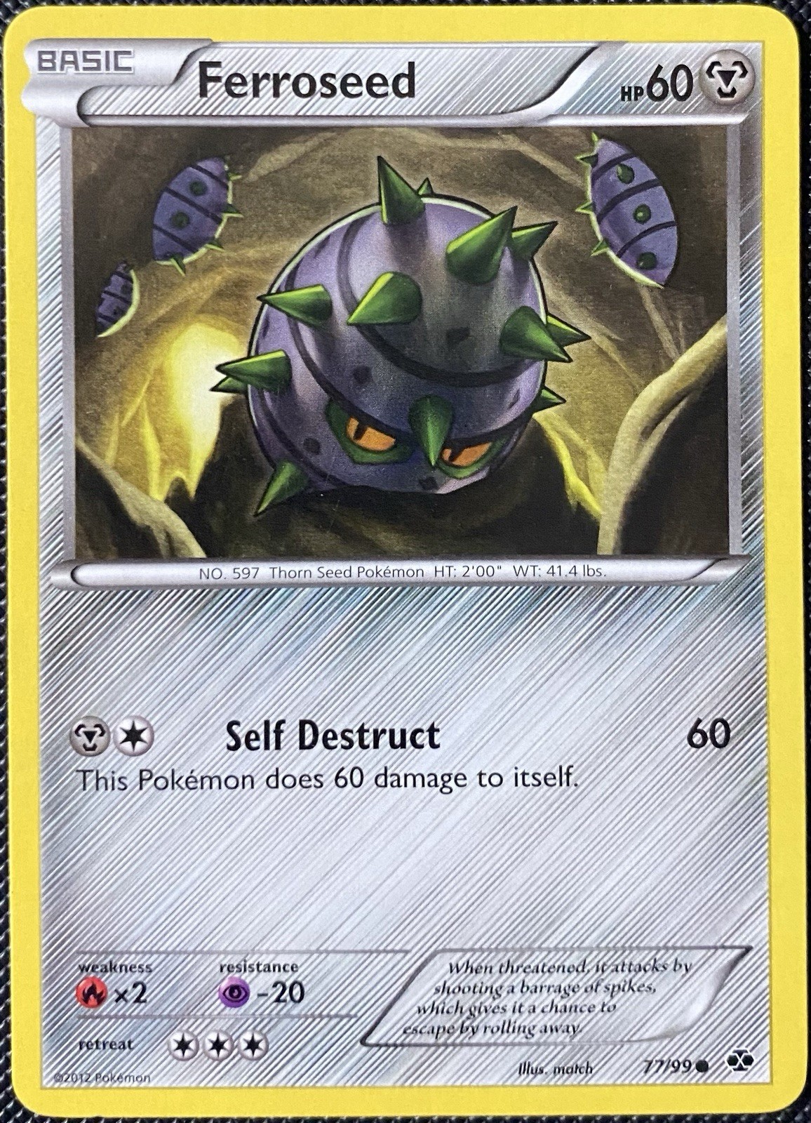 Ferroseed 77/99 Next Destinies Regular - Pokémon Card