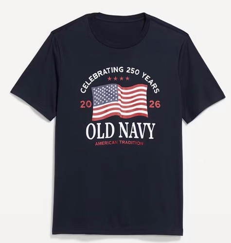 OLD NAVY US Flag 2026 RED, NAVY, etc 250th Anniversary T-SHIRT  Sz up to 4XL, Og - Afbeelding 5 van 40