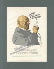 Feima Kaffee-Ersatz Bohnenkaffee Plakat v. Ludwig Hohlwein Original um 1920 31