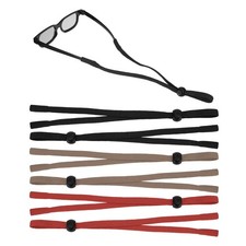Glasses Strap, 6Pcs Adjustable Eyeglass Strap Holder, Black/Khaki/Dark Red