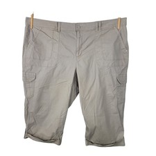 Gloria Vanderbilt Crop Capri Cargo Pants Plus...