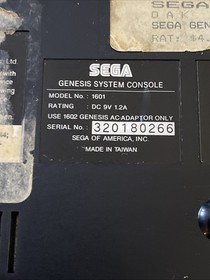 Sega Genesis Model 1 With OG Sonic, 2 Controllers And All Cables. Tested/Working