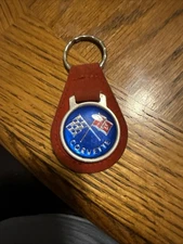 Corvette Stingray Vintage Key Ring with Checkered Flag