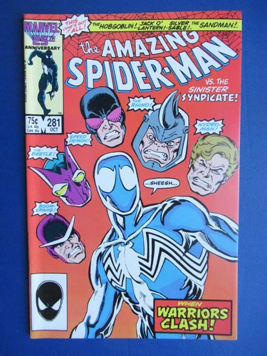 AMAZING SPIDER-MAN # 281 - (VF-) -THE SINISTER SYNDICATE-RHINO-HYDRO-MAN-BEETLE