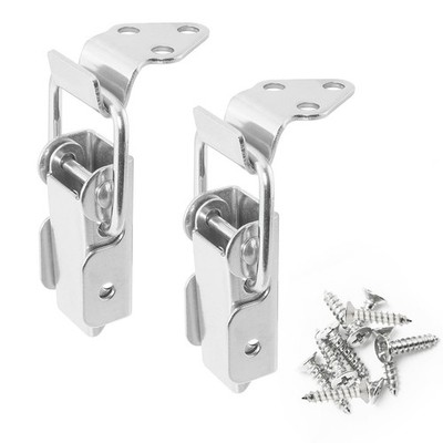 2PCS Spring Loaded Toggle Lock Clasp Buckle Latch Tool Box Hasps 304 Stainles...