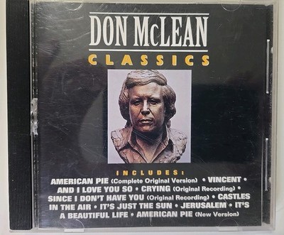 Don McLean Classics CD 1992 Curb Records