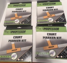 Lot of 4 Professor Pickleball Court Marking Kit Portable Regulation Lines  Tape