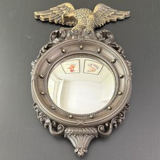 Patriotic Federal Eagle Porthole Mirror Convex Vtg Dart Ind 4410 16x10