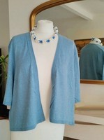 New Seasalt Cornwall UK 12 Maria Cardigan Organic Cotton- Light lake blue