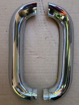 1955 Chevy Belair Nomad 210 150 Delray Chrome Grill ''C'' Moldings #2 Pair OEM VGC