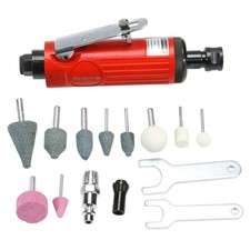 1/4inch Air Powered Die Grinder, Pneumatic Straight Grinder with Red