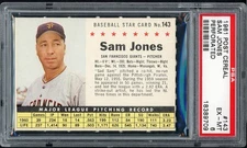 1961 POST #143 SAM JONES GIANTS PSA 6 EX-MT 547559 (KYCARDS)