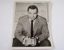 Dragnet TV Show Photo Jack Webb Sgt Joe Friday Chesterfield Cigarette Ad