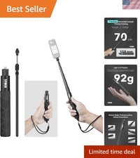 Invisible Selfie Stick for Insta360 70 cm/27.6 in, 360 Camera Stick  Aluminu...
