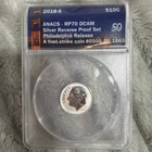 2018 S REVERSE PROOF ROOSEVELT SILVER DIME ANACS RP70DCAM 50TH ANNIVERSARY #152