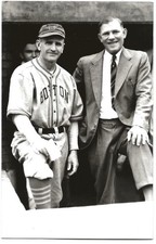 ~CASEY STENGEL Jack Quinn Vintage 1970s Jim Rowe Postcard BOSTON BRAVES~