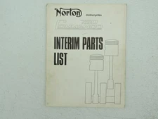 Norton 750 Commando Illustrated Interim Parts List Book Manual Catalog B13529