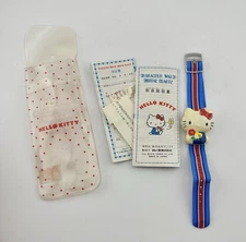 Vintage 1976 Sanrio Hello Kitty Digital Quartz Wrist Watch Original Packaging