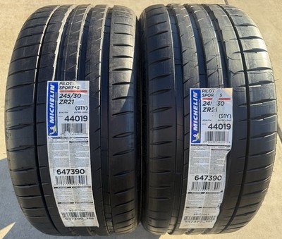 Set of TWO BRAND NEW 245/30ZR21 (91Y) Michelin Pilot Sport 4S PS4S