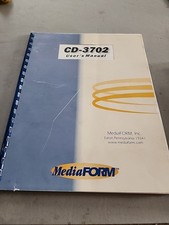 MediaForm CD-3702 Pro Duplicator CD, DVD, BD, Duplicator User Manual/firmware