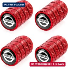 4pcs Tire Valve Stem Caps Compatible With Nissan Series Stem Cap Universal Car