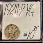1920-D Mercury Dime (VG) Very Good Condition! ENN Coin