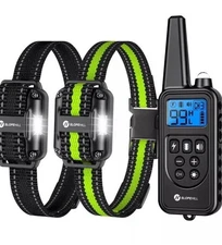 Dog Training Collar with Remote, Electronic Dog Shock Collar with Beep, Vibratio